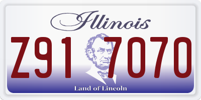IL license plate Z917070