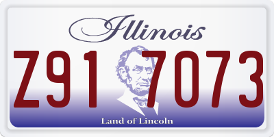 IL license plate Z917073