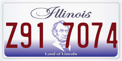 IL license plate Z917074