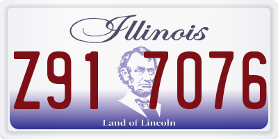 IL license plate Z917076