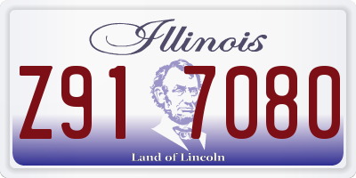 IL license plate Z917080