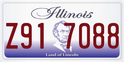 IL license plate Z917088