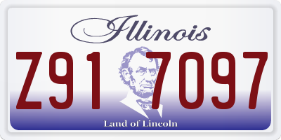 IL license plate Z917097