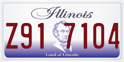 IL license plate Z917104