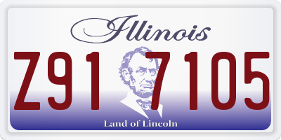 IL license plate Z917105