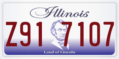 IL license plate Z917107