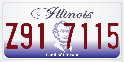 IL license plate Z917115