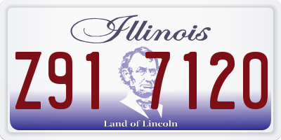 IL license plate Z917120