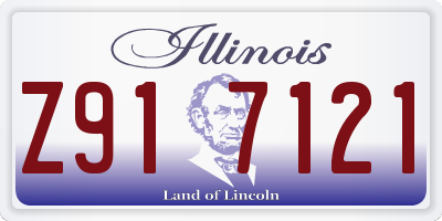 IL license plate Z917121
