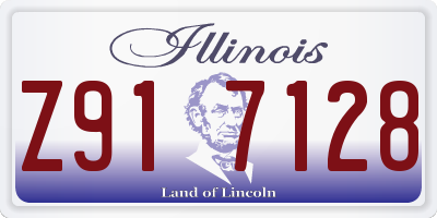 IL license plate Z917128