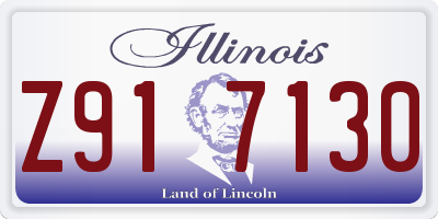 IL license plate Z917130