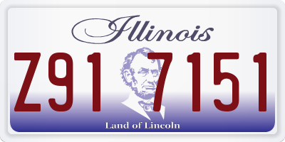 IL license plate Z917151