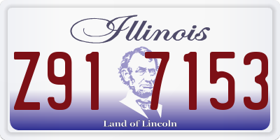 IL license plate Z917153