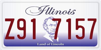 IL license plate Z917157