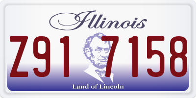 IL license plate Z917158