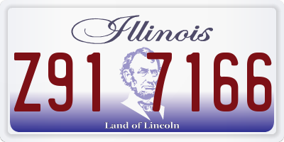 IL license plate Z917166