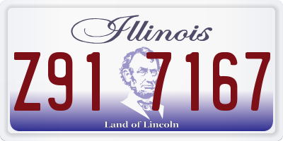 IL license plate Z917167