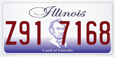 IL license plate Z917168