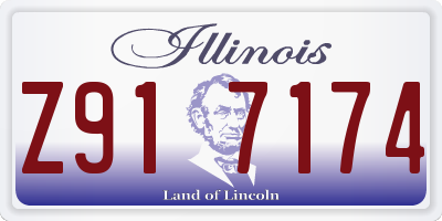 IL license plate Z917174
