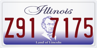 IL license plate Z917175