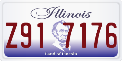 IL license plate Z917176