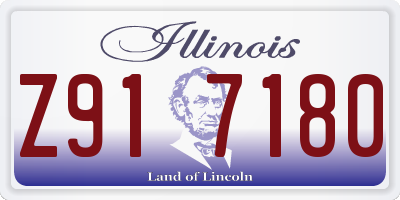 IL license plate Z917180