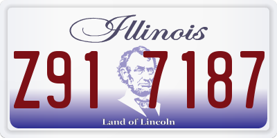 IL license plate Z917187