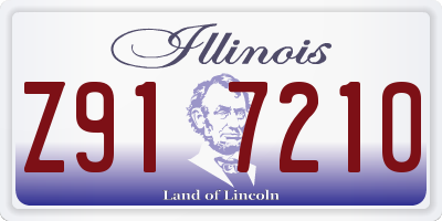 IL license plate Z917210