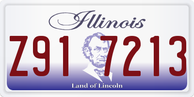 IL license plate Z917213