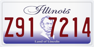 IL license plate Z917214