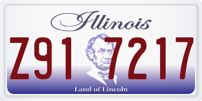 IL license plate Z917217