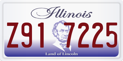 IL license plate Z917225