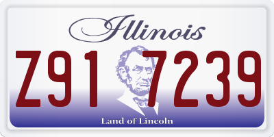 IL license plate Z917239