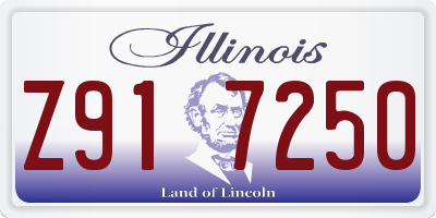 IL license plate Z917250