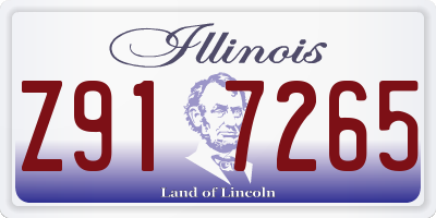 IL license plate Z917265