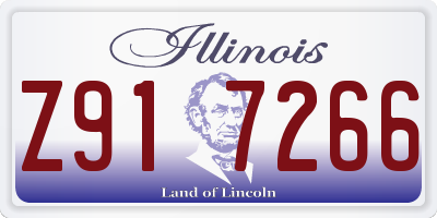 IL license plate Z917266