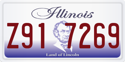 IL license plate Z917269
