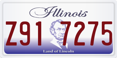 IL license plate Z917275