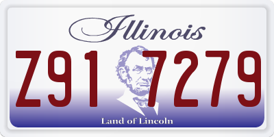 IL license plate Z917279