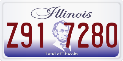 IL license plate Z917280