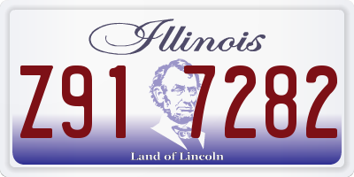 IL license plate Z917282