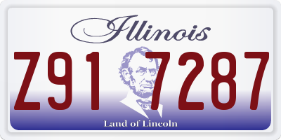 IL license plate Z917287