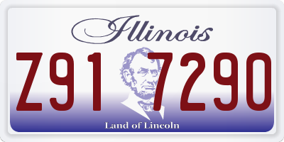 IL license plate Z917290