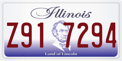 IL license plate Z917294