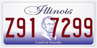 IL license plate Z917299