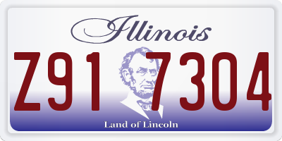 IL license plate Z917304
