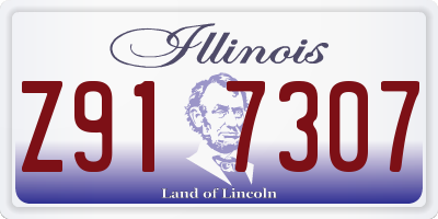 IL license plate Z917307
