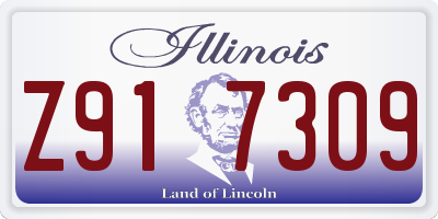 IL license plate Z917309