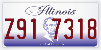 IL license plate Z917318
