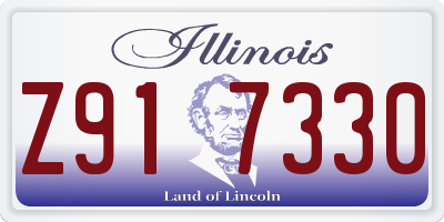IL license plate Z917330